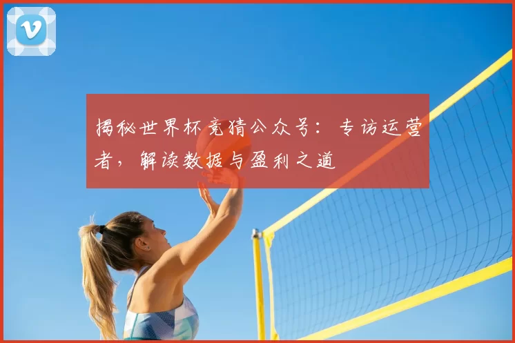 揭秘世界杯竞猜公众号:专访运营者,解读数据与盈利之道