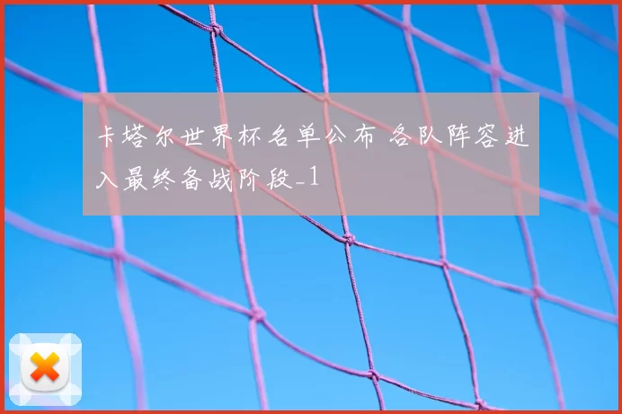 卡塔尔世界杯名单公布 各队阵容进入最终备战阶段_1