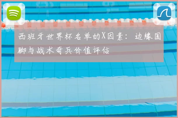 西班牙世界杯名单的X因素:边缘国脚与战术奇兵价值评估